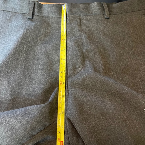 Banana Republic Tailored Slim Charcoal Wool Blend Dress Pants Men's Size 32x34 - Picture 5 of 7